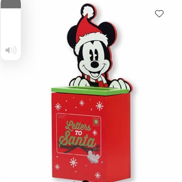 Disney Mickey Mouse Wooden Letters to Santa Box NWT - Picture 13 of 13